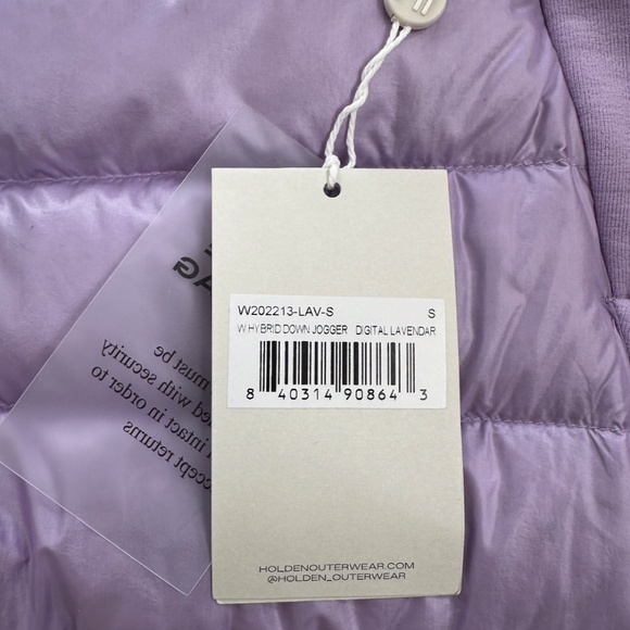 Share  NWT Holden Outerwear Down Hybrid Jogger Puffer Pants in Lavender Size S - Picture 7 of 7